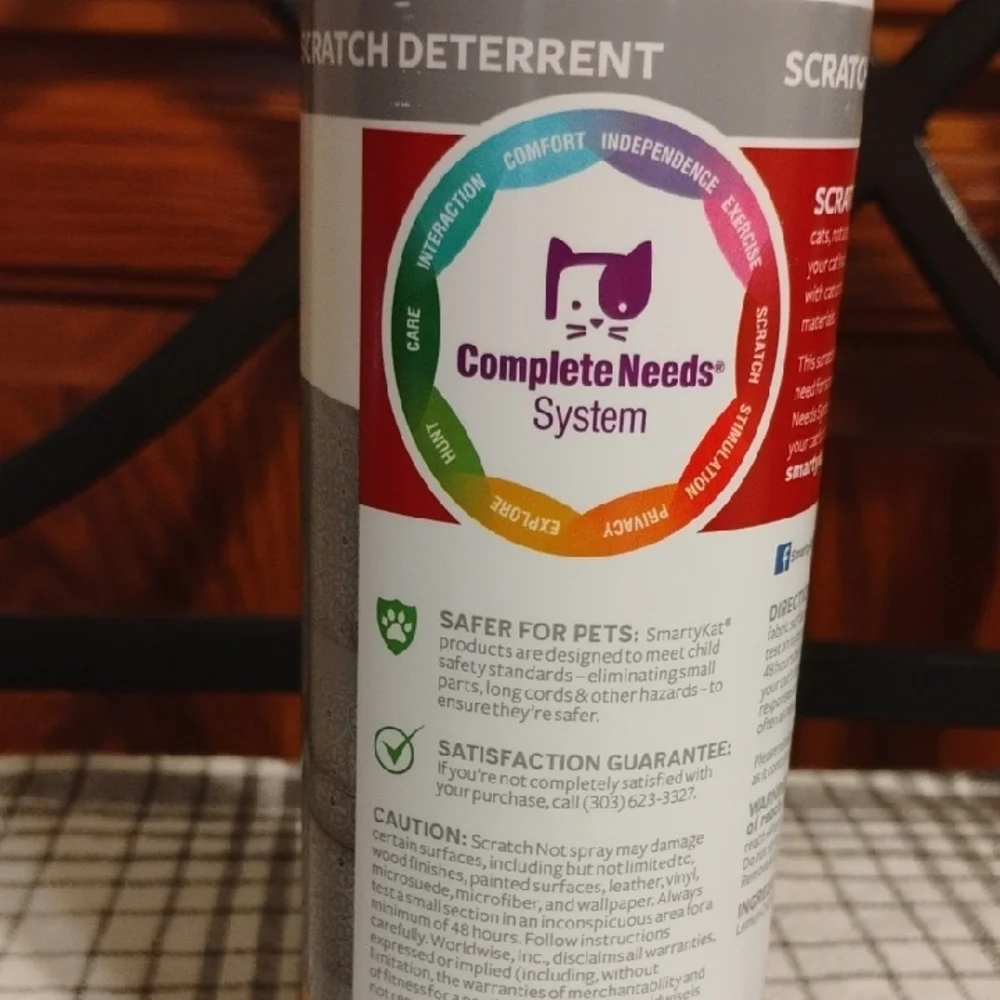 🐾 SmartyKat Scratch Not Spray Cat Training Deterrent – Full, Unused 13.5 FL OZ